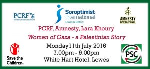 Soroptimist - Speakers event on Palestine 1